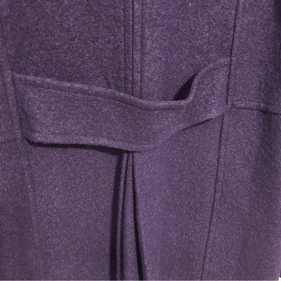 Lands’ End Women’s Wool Blend Pea Coat Purple Size 18 - Picture 8 of 11